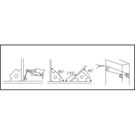 Equerre magnétique 85x15mm