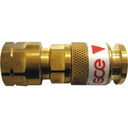 Raccord rapide femelle stoptac oxygène sur détendeur