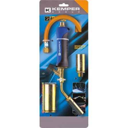 Chalumeau pour le brasage avec tuyau de 1,5m et 3 buses 20 30 45mm - carte