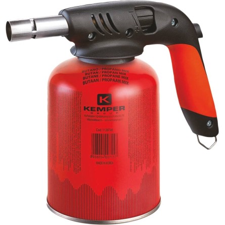 Lampe à souder avec allumage piezo filetage 7 16" avec cartouche de gaz 460g