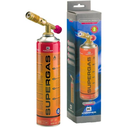 Lampe à souder avec cartouche de gaz filetée 7 16" 600ml 330g