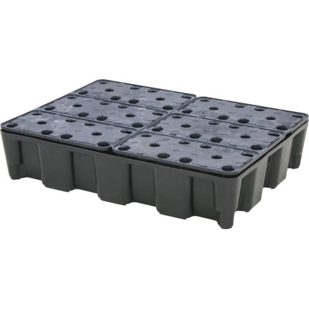 Bac de rétention modulable 60L avec caillebotis 100% PE