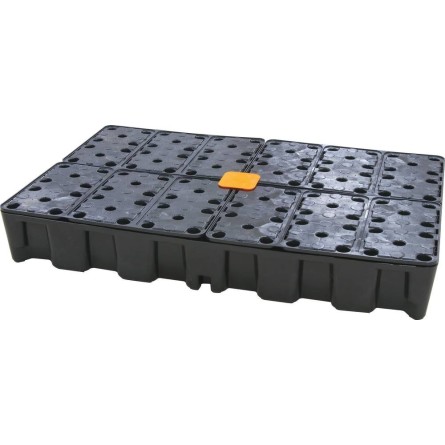 Bac de rétention modulable 120L avec caillebotis 100% PE