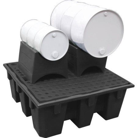 Support réversible 100% PE pour fût 60L et 200L