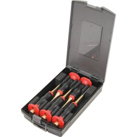 Chasse-goupilles 2-3-4-5-6mm 150mm avec manche bi matière - coffret de 5 pcs