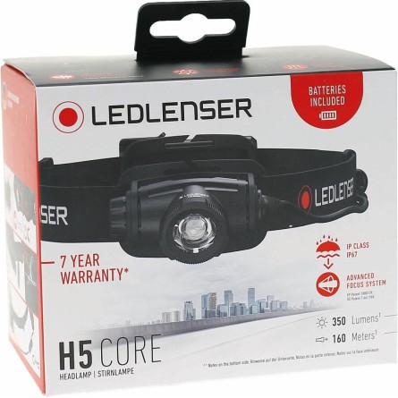 Lampe frontale LED H5 CORE 350 lumens - focus
