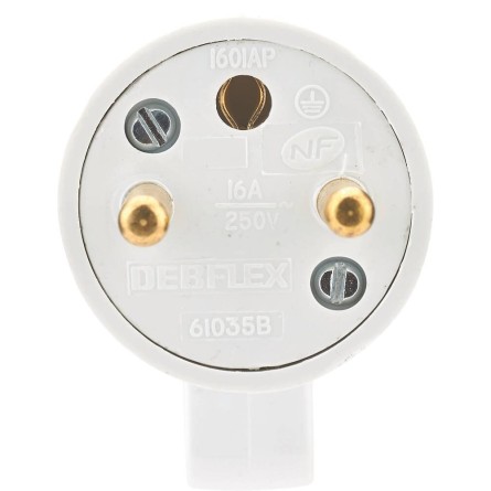 Fiche mâle 2P+T 230V