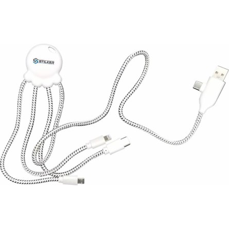 Câble de charge multi-empreintes double entrée USB USB-C