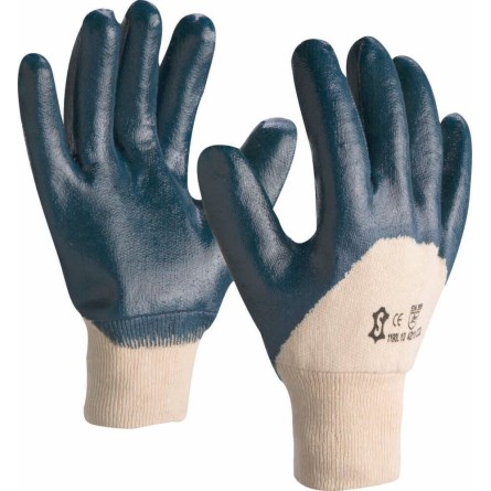 Gants milieux huileux enduit nitrile 3 4 dos T9
