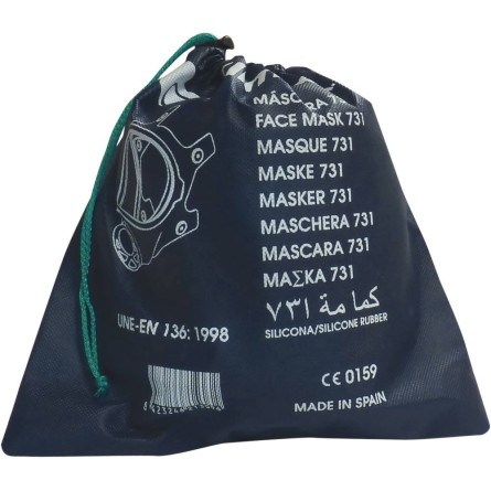 Masque de protection panoramique pour 1 filtre à visser