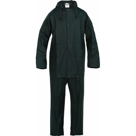 Vêtement de pluie PU PVC avec capuche L - vert