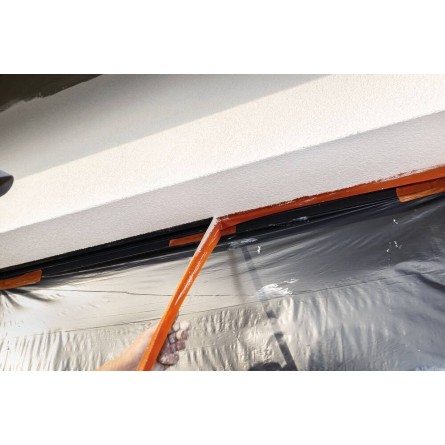 Ruban adhésif PE - orange spécial bâtiment 50mmx33m