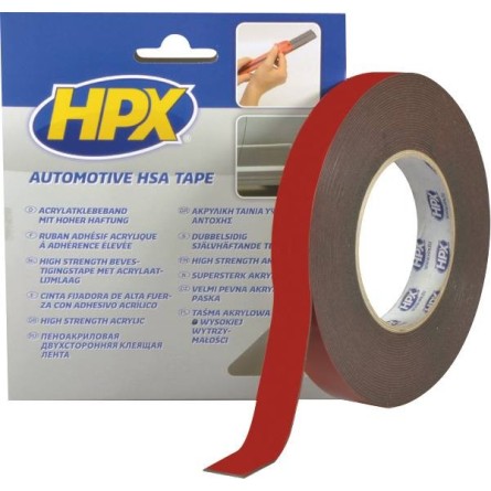 Ruban adhésif double face noir 19mmx10m 47N