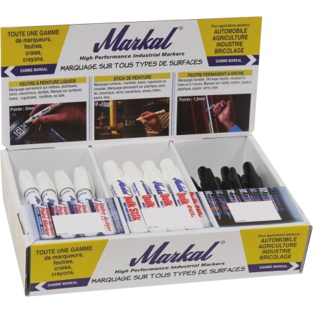 Présentoir de 36 feutres permanents