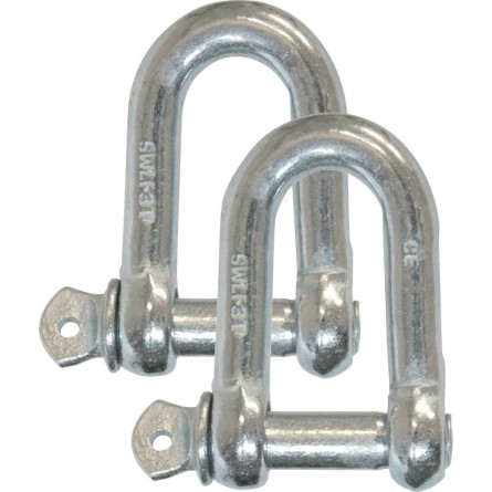 Manille droite 8mm - sachet de 2 pcs