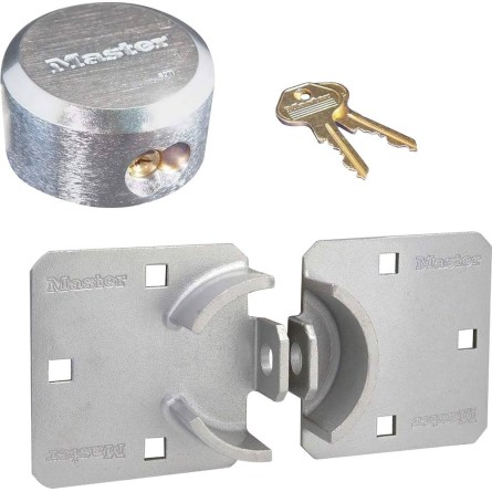 Cadenas rond zinc + moraillon droit 230mm