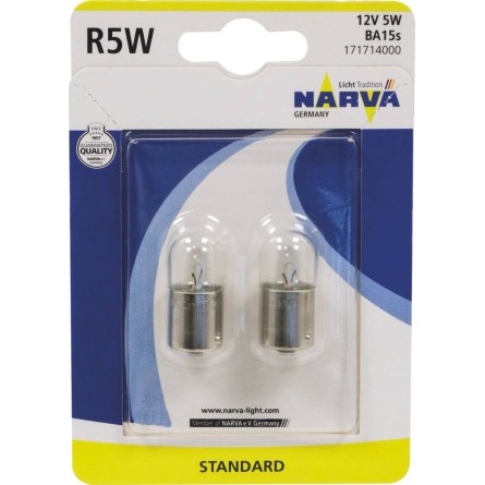 Ampoule graisseur 12V 5W BA15s - blister de 2 pcs