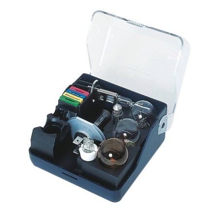 Coffret de secours 12V H1 H7 - 7 ampoules + 4 fusibles