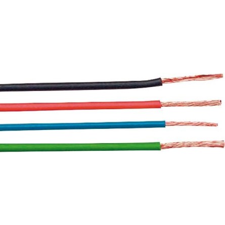 Fils de câblage souple 1,5mm² noir - 25m