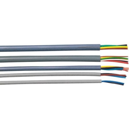 Câble multi-conducteur H05VVF 7x1,50mm² gris - Bobine de 25m