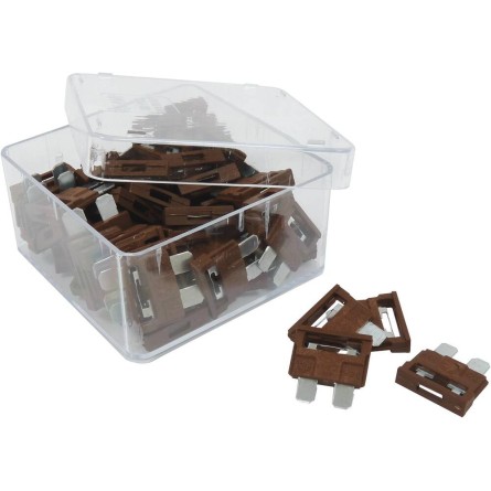 Fusible enfichable lumineux 7,5A marron - lot de 25 pcs