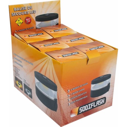 Balise de secours LED 2 en 1 rechargeable