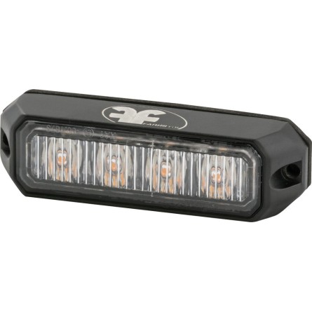 Feu de pénétration 4 LED 9 30V orange 10 flashs différents