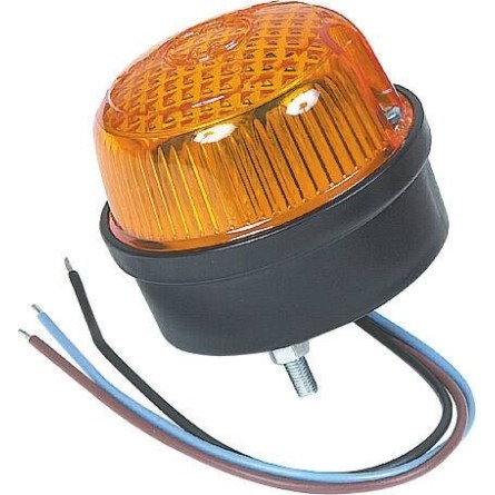 Feu mini flash xénon 12 24V orange