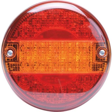 Feu arrière rond LED 12 24V 3 fonctions 140mm