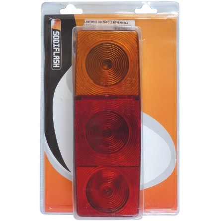 Feu arrière rectangle 4 fonctions 2703 - blister