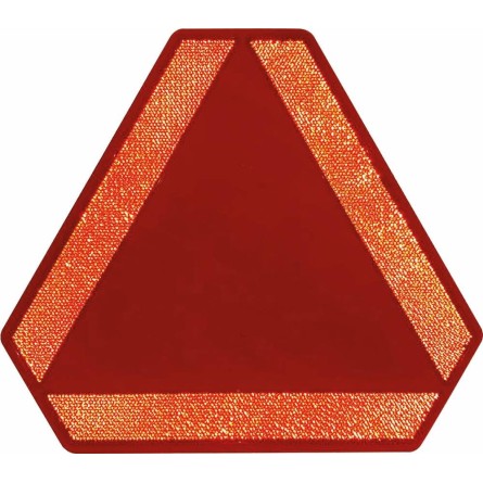 Plaque pour véhicule lent