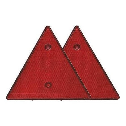 Triangle de remorque rouge - blister de 2 pcs