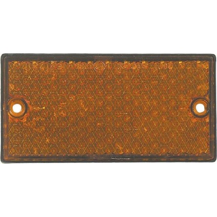 Catadioptre rectangle 106x50mm orange à fixer