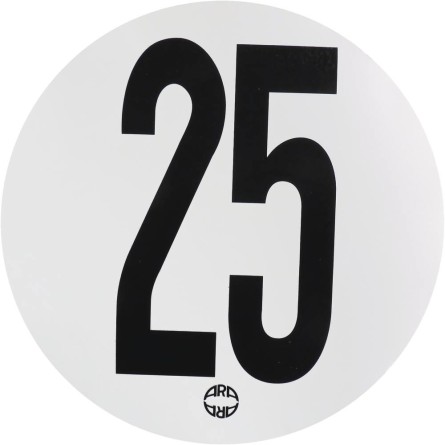 Disque adhésif de limitation de vitesse 25 km h 192mm