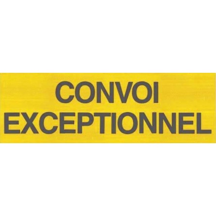 Panneau convoi exceptionnel rigide 1200x400mm