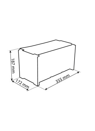 Module de rangement 4 boîtes à bec 160x170x75mm avec vitre transparente