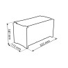 Module de rangement 4 boîtes à bec 160x170x75mm avec vitre transparente