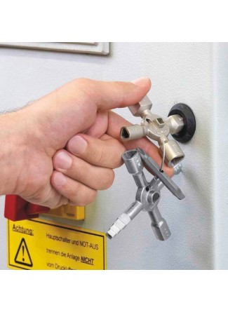 Clé multifonctionnelle universelle pour armoire de commande - blister