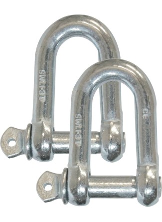 Manille droite 8mm - sachet de 2 pcs