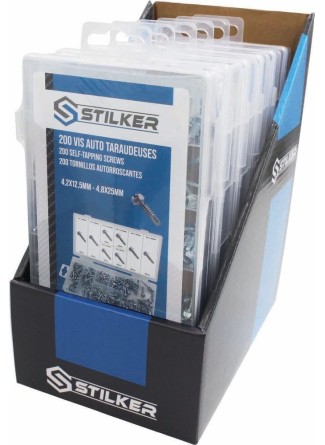 Vis auto-taraudeuses métal de 4,2x12,5mm à 4,8x25mm - coffret de 200 pcs