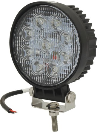 Phare de travail rond LED 10 32V 27W 1800 lumens faisceau longue portée