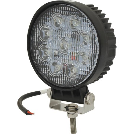 Phare de travail rond LED 10 32V 27W 1800 lumens faisceau longue portée