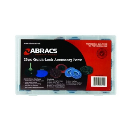 Assortiment de têtes abrasives - 25pc