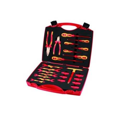 Kit d'outils entièrement isolés et résistants aux étincelles - 24 pièces