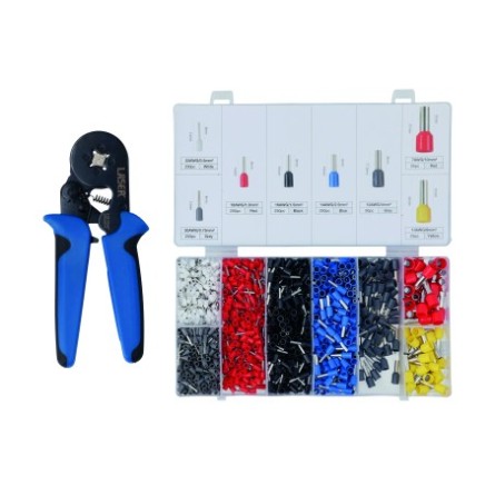 Ensemble de pince à sertir et cosses de câbles