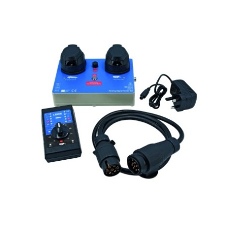 Kit testeur sans fil 12 V prise remorque 2-en-1 (secteur)