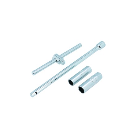 Jeu de douilles pour bougies d'allumage à paroi mince et carrée de 3/8" de 4 pièces