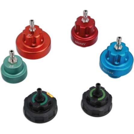 Jeu de 6 bouchons de test de pression de refroidissement - pour VE/Hybride/ICE