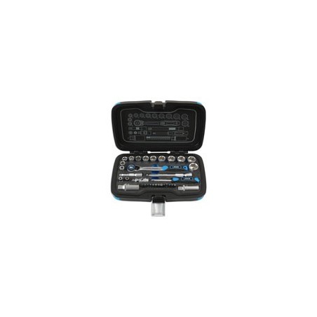 Jeu de douille en 3/8" et 1/4" - 34 pcs