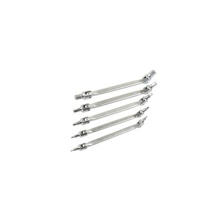 Jeu d'embouts hexagonaux articulés – 5 pièces à double extrémité